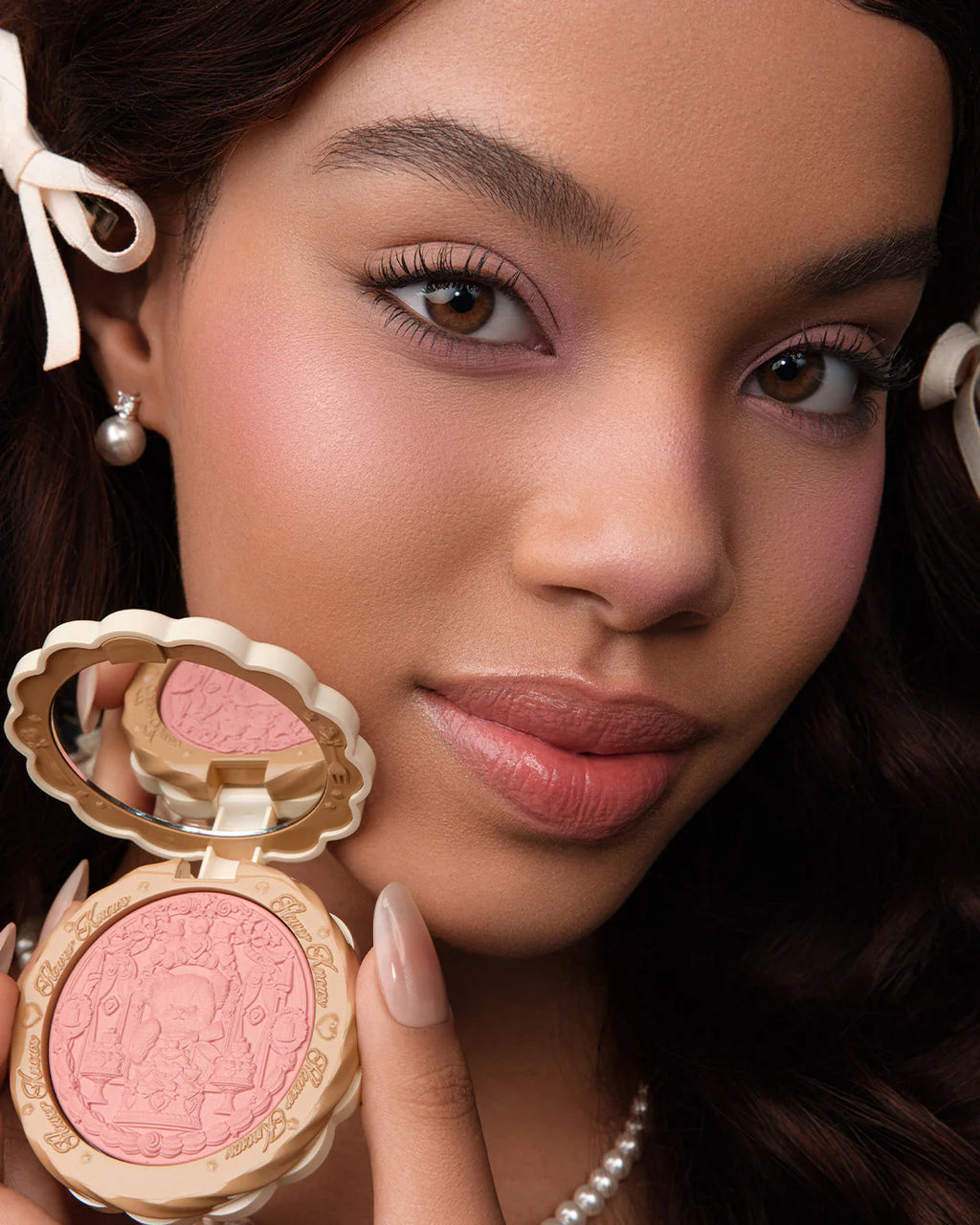 The Sweetie Bear Silk Satin Blush