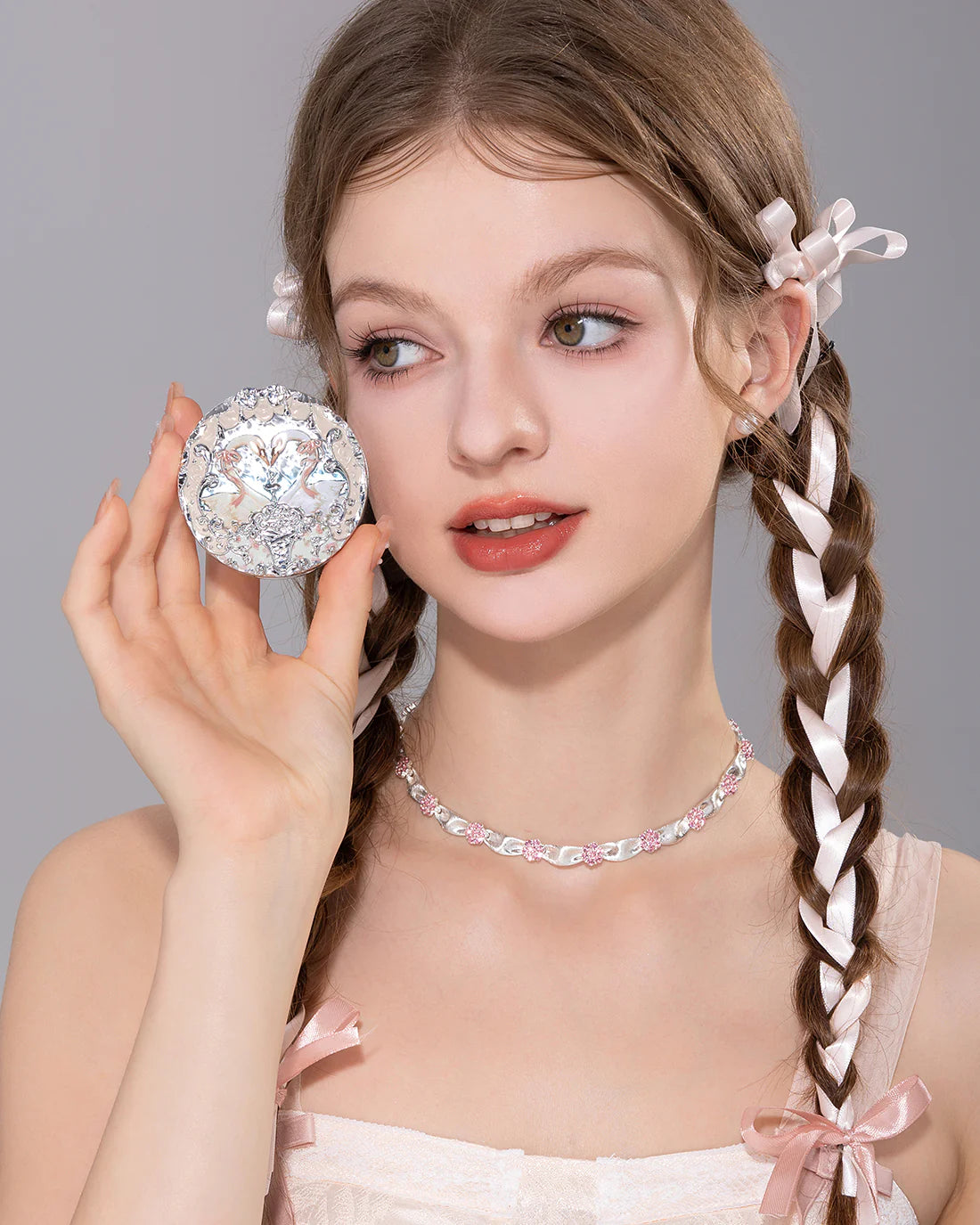 Swan Ballet Embossed Blush